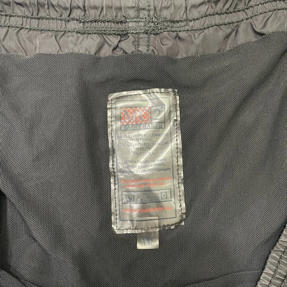 MC2 Saint Barth Men's‎ Swim Trunks Pantone Black Sz XXL